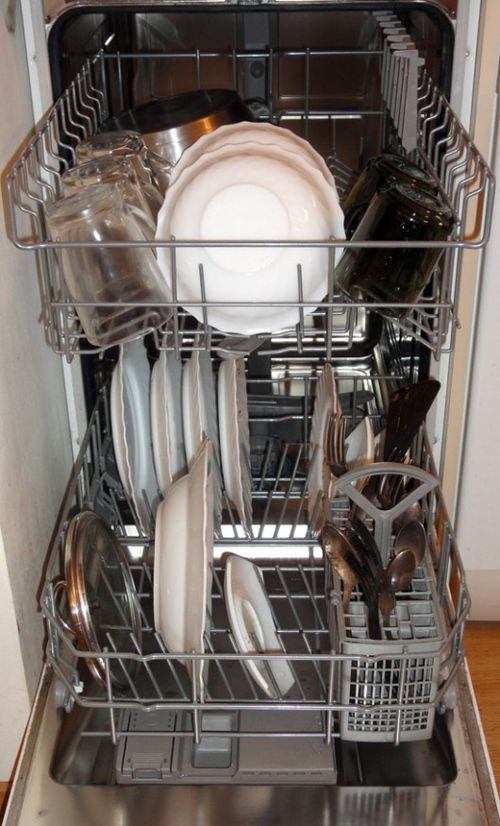 Как происходит мытье посуды?