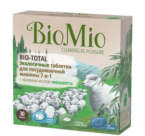 Таблетки для посудомоечных машин BioMio