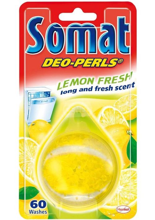 Освежитель для посудомоечных машин Somat Deo-perls Lemon Fresh